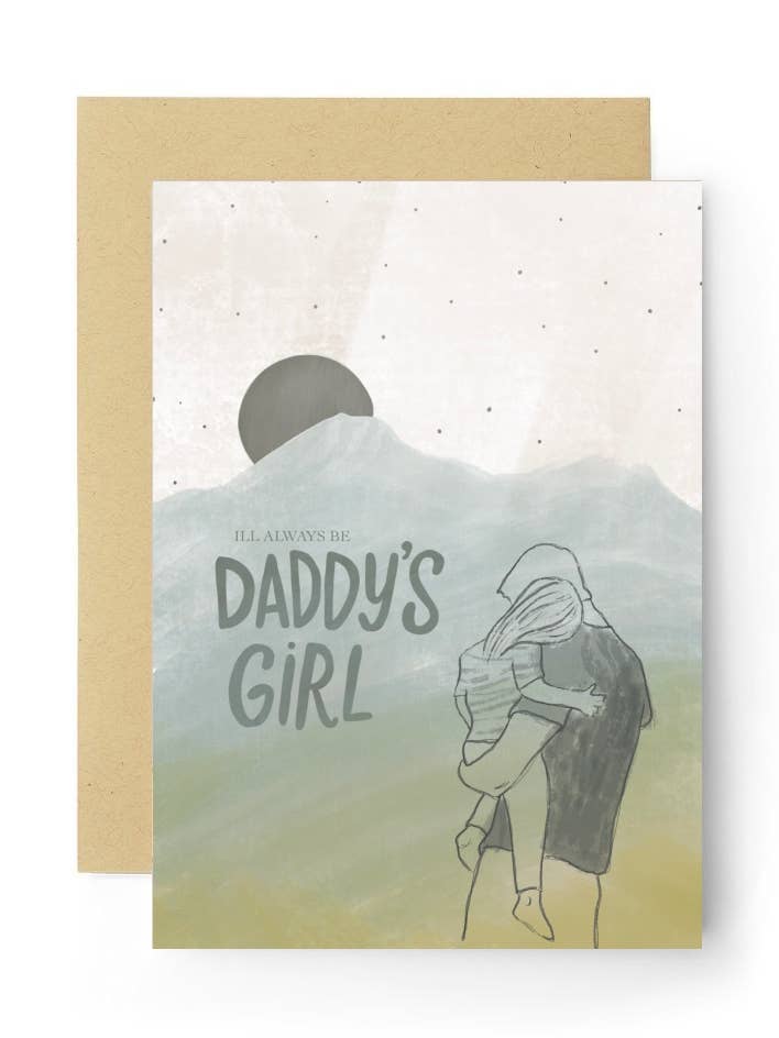 Daddy’s Girl Card for wholesale by Sierra McGuire Art