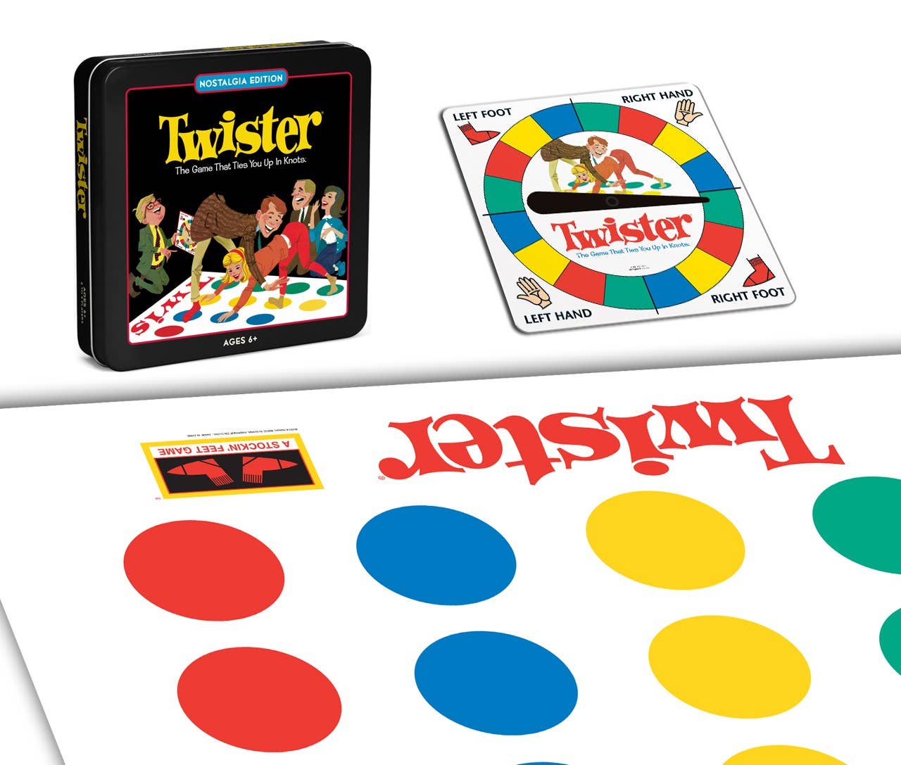 WS Game Company - Wholesale Board Game - Twister Nostalgia Tin2
