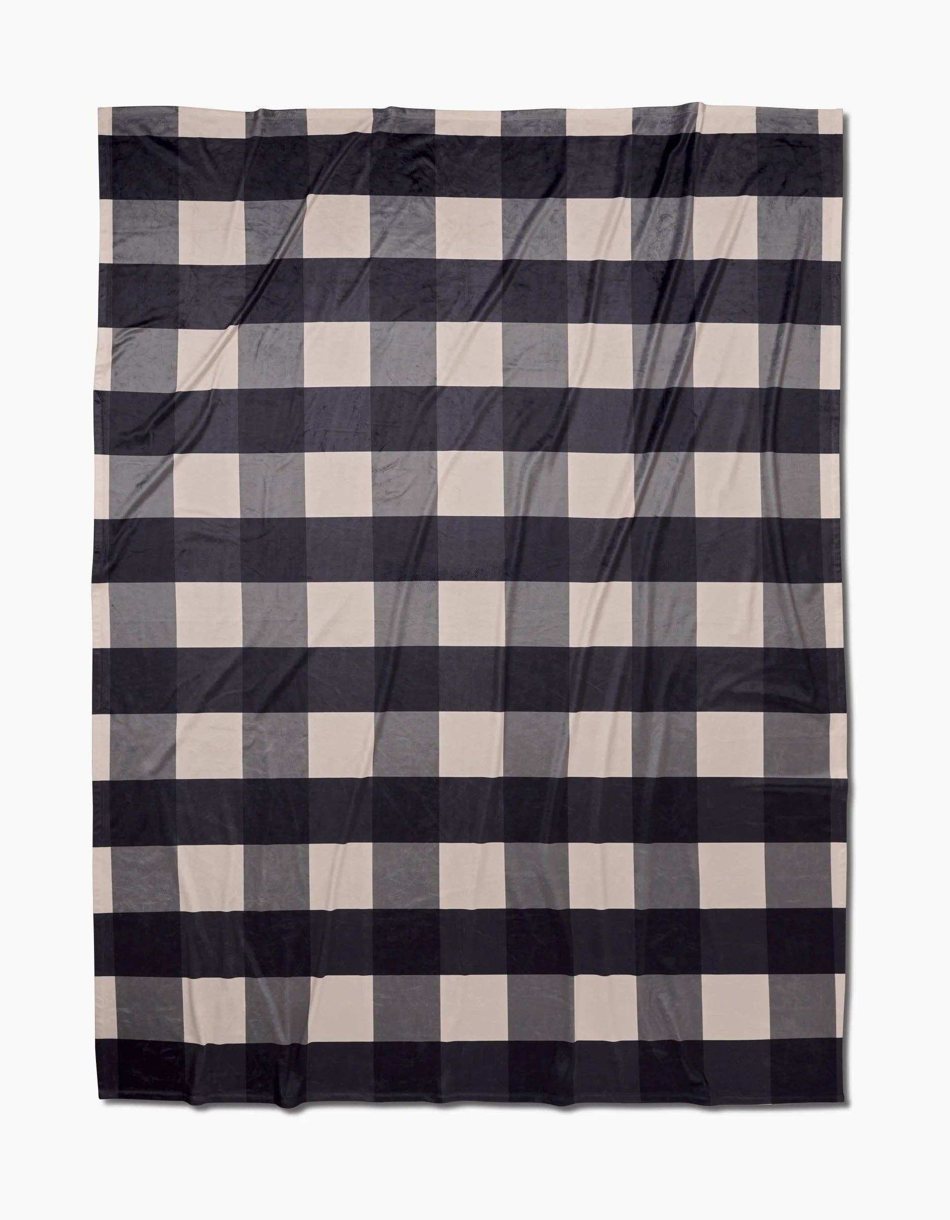 Geometry - Wholesale Throw Blanket - Snowy Gingham0