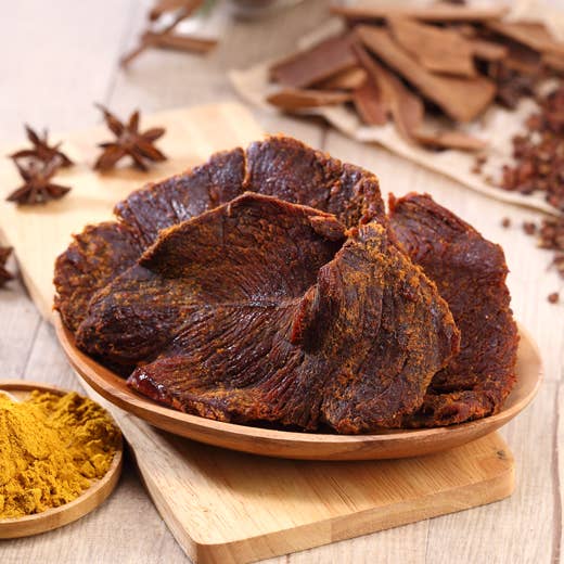 Bœuf séché saveur curry thaïlandais pour la vente par Old Country Jerky