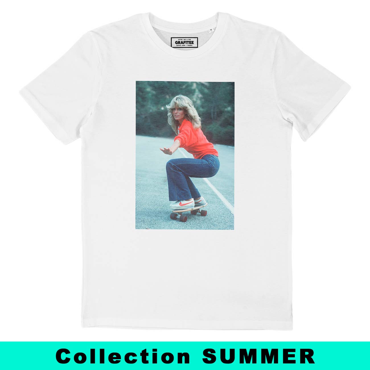 Grafitee – wholesale T-shirt (graphic) – unisex – Farrah Fawcett Tee - Vintage Photo T-Shirt