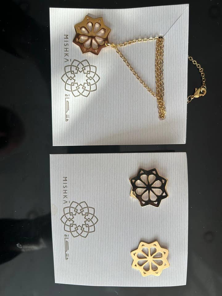 Handmade Gold 24K plated earring for wholesale by AuraLine Inc.