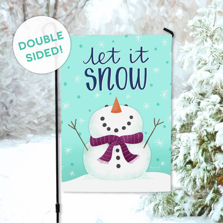 Garden Flag - Let It Snow for wholesale by Hennel Paper Co.