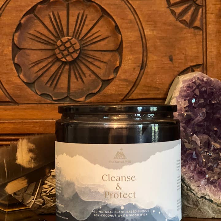 The Sacred Wild Candle Co - Wholesale Jar/filled candle - Cleanse and Protect Intention Candle3