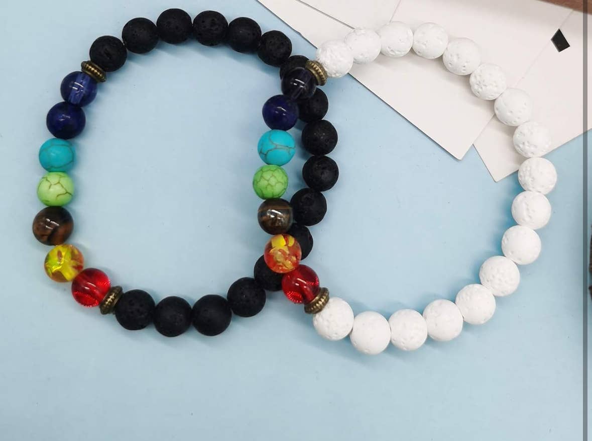 Mississippi Hippie Designs,LLC – wholesale Beaded bracelet – Shakra Lava bead bracelets1