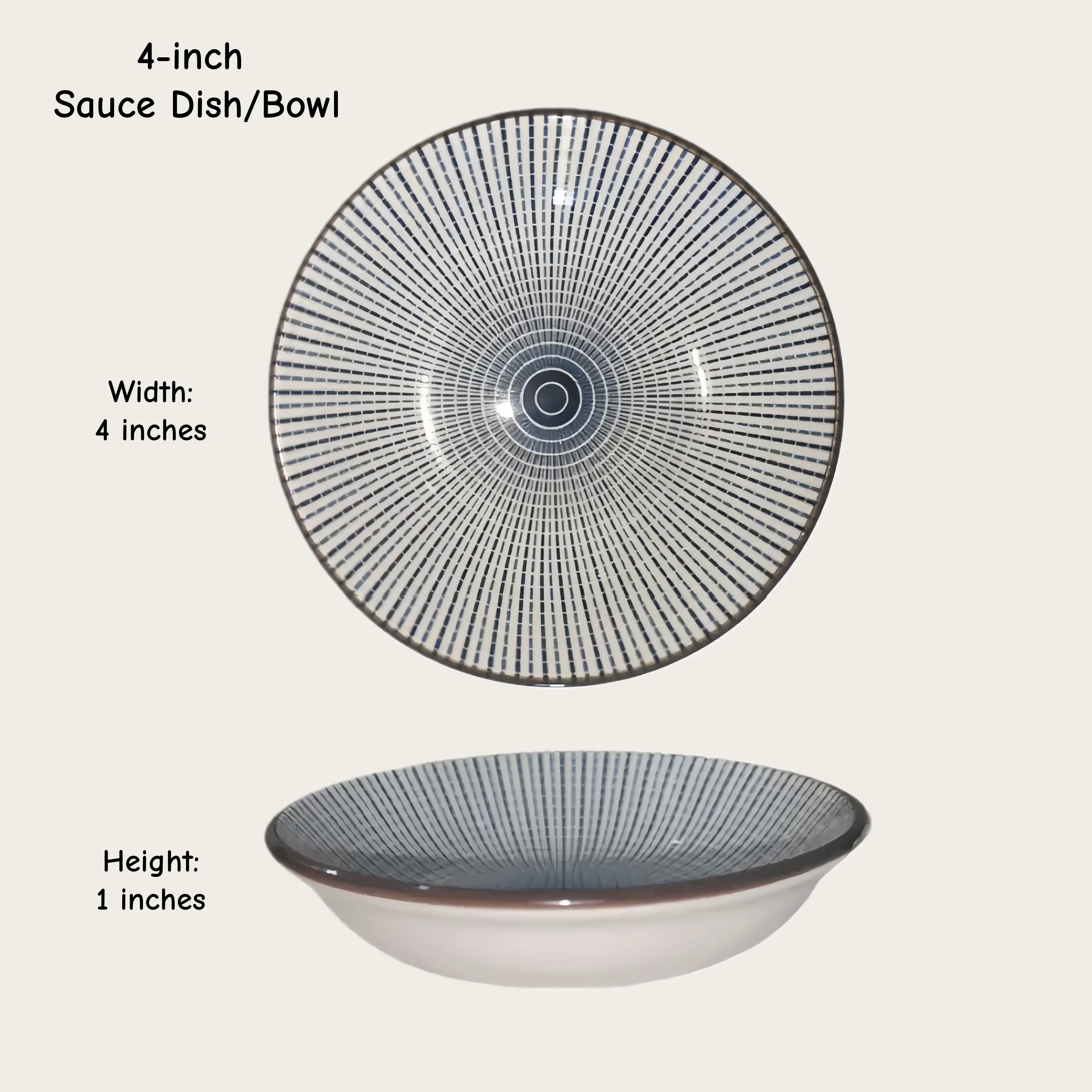 Otterware - Vente Bols à condiments/sauces - Plats à trempette en céramique style marocain (6 styles)43