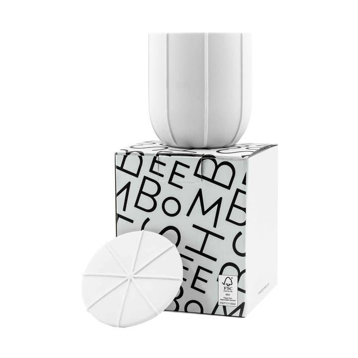 Medium Pleat Container - White for wholesale by BOMSHBEE