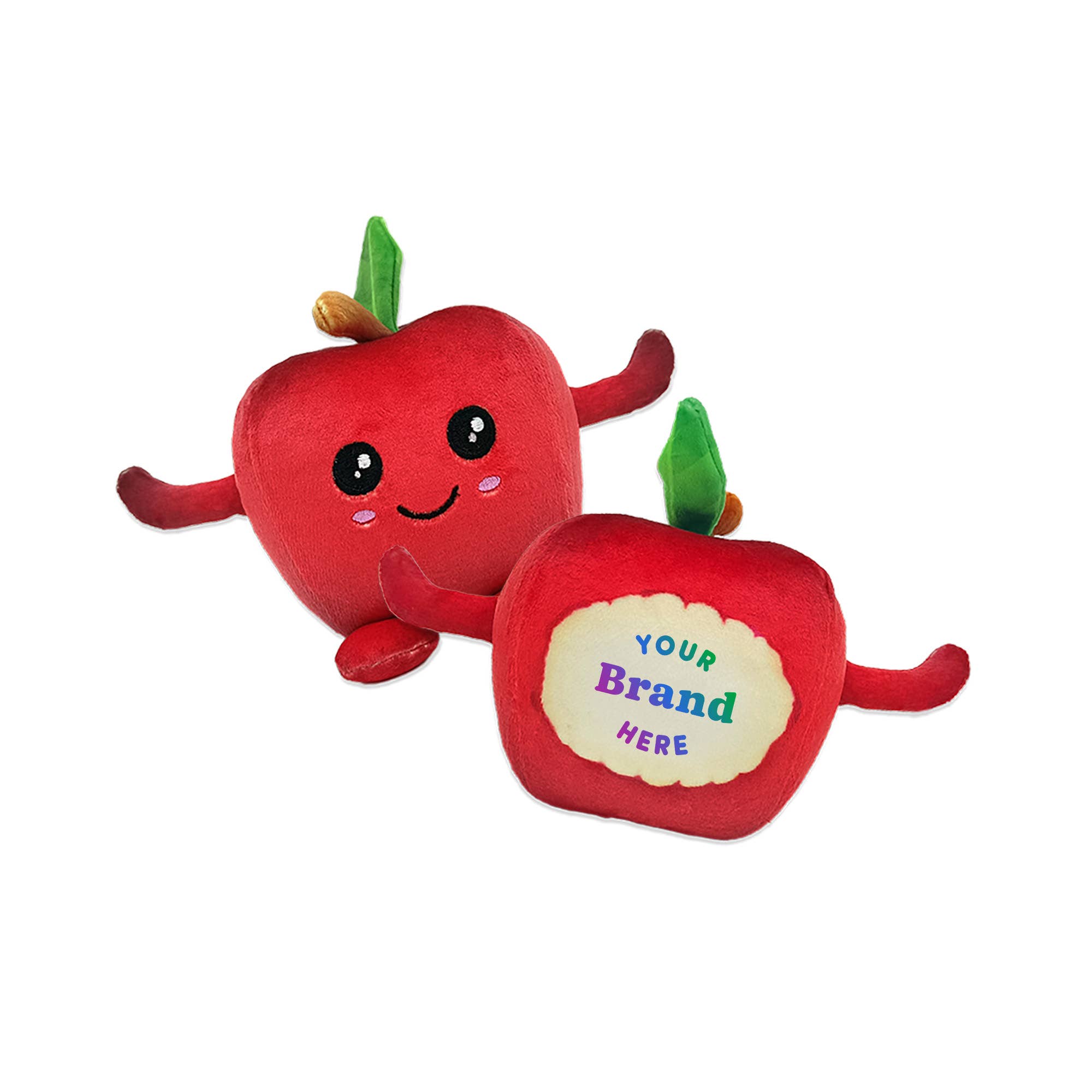 Plushology® by RGU - Wholesale Stuffed/Plush Toy - Kids & Baby - 5" Customized Squishy Apple Plushie0
