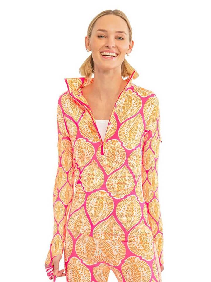 Half-Zip Pullover - Indian Summer for wholesale by Gretchen Scott LLC