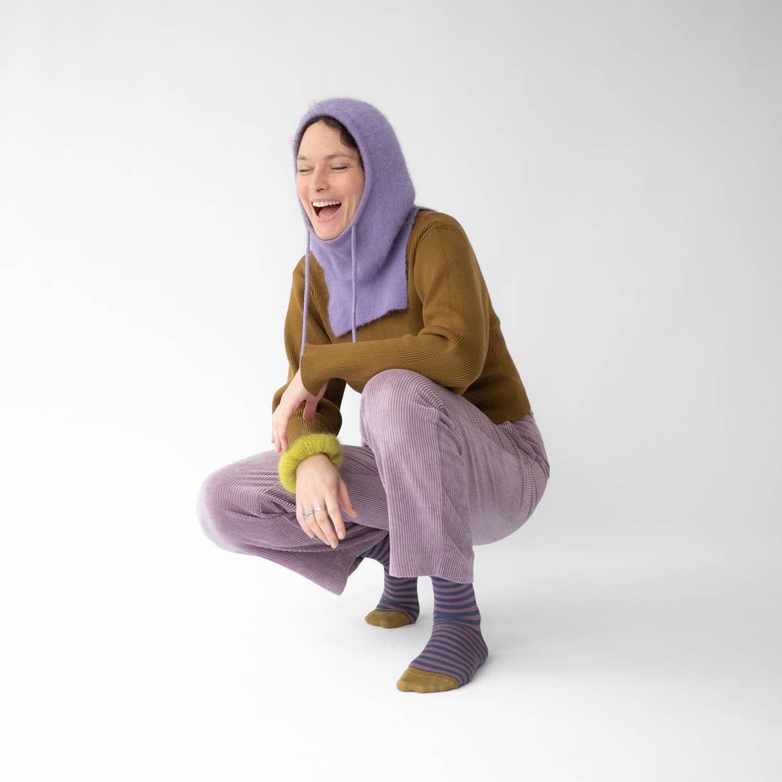 Bonne Maison - Wholesale Socks - Unisex - Grape Striped Sock2