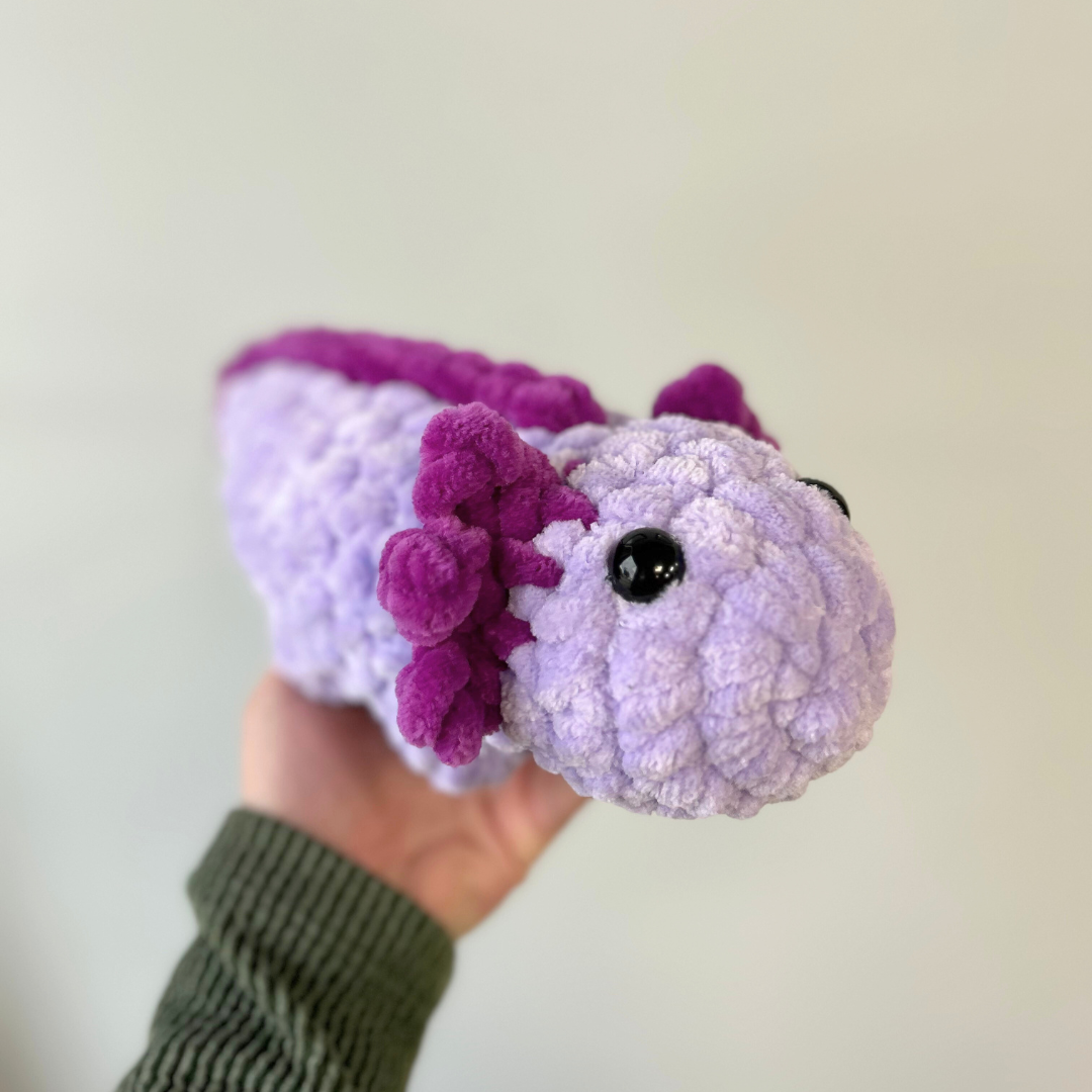 Crochet by Jolene - Vente Peluche – enfant et bébé - Peluche Axolotl au crochet3