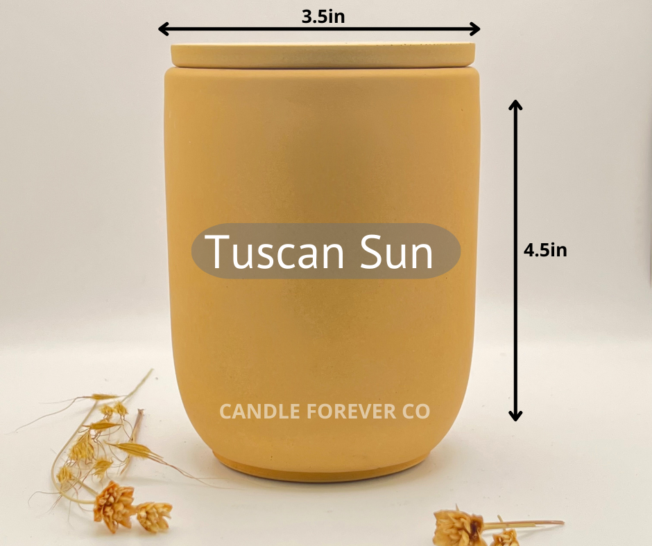 Candle Forever Co – Großhandel Kerzenhalter – Großes handgefertigtes Zementkerzen-Gefäß/Betonpflanzer, 15 oz (443 ml)1