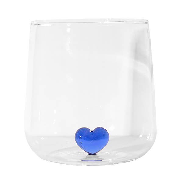 Verre en forme de cœur "L'amour" – 280 ml | Gobelet en borosilicate avec détail en forme de cœur pour la vente par TUTU Home