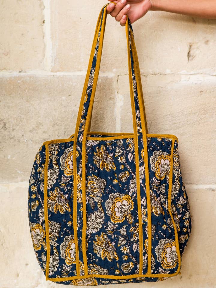 Midnight Marigold Tote Bag for wholesale by inara