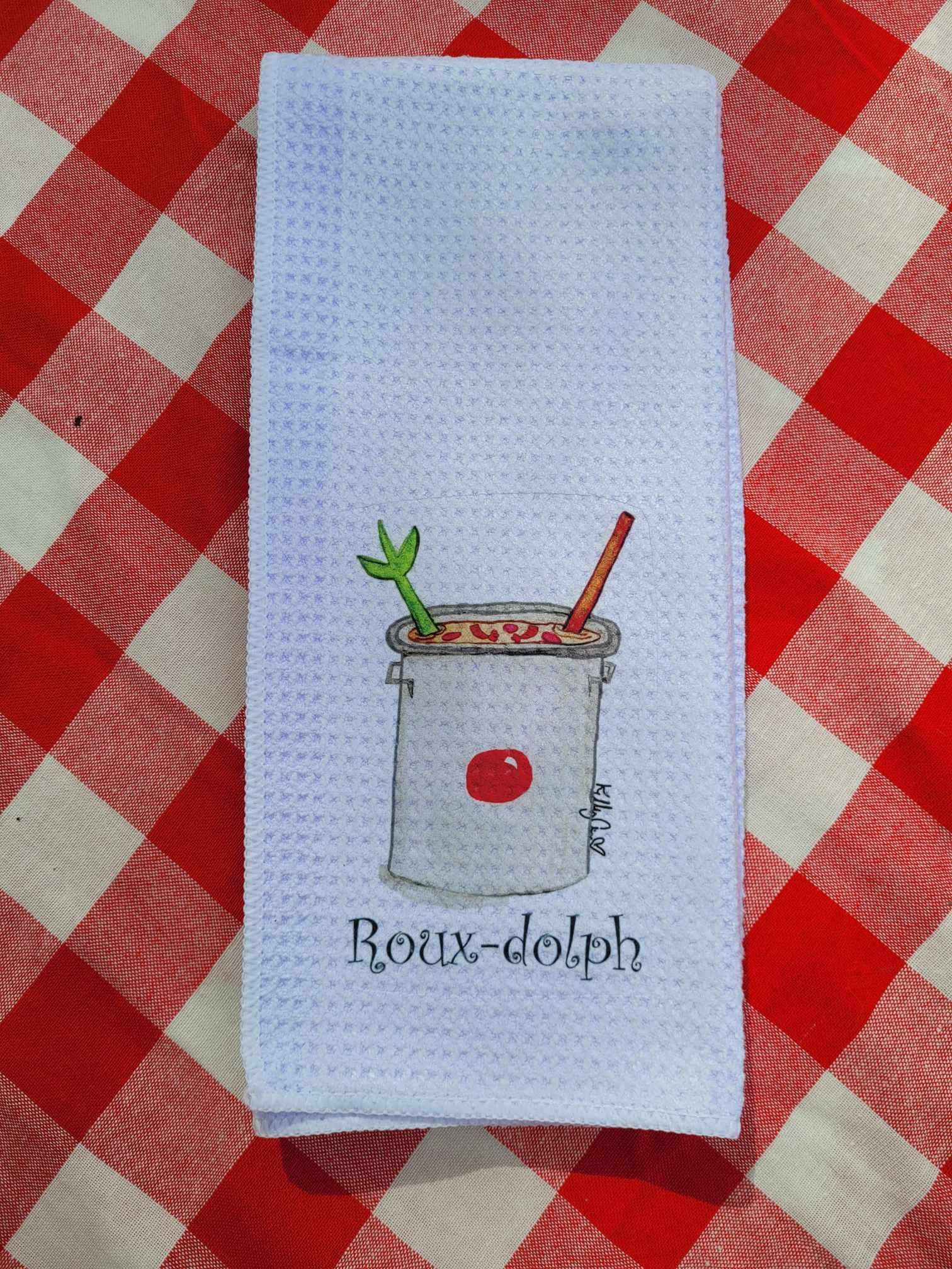 Kelly Airhart Studios - Wholesale Tea Towel - Christmas Tea Towel. Roux-Dolph10