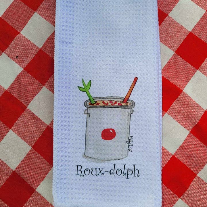 Kelly Airhart Studios - Wholesale Tea Towel - Christmas Tea Towel. Roux-Dolph10