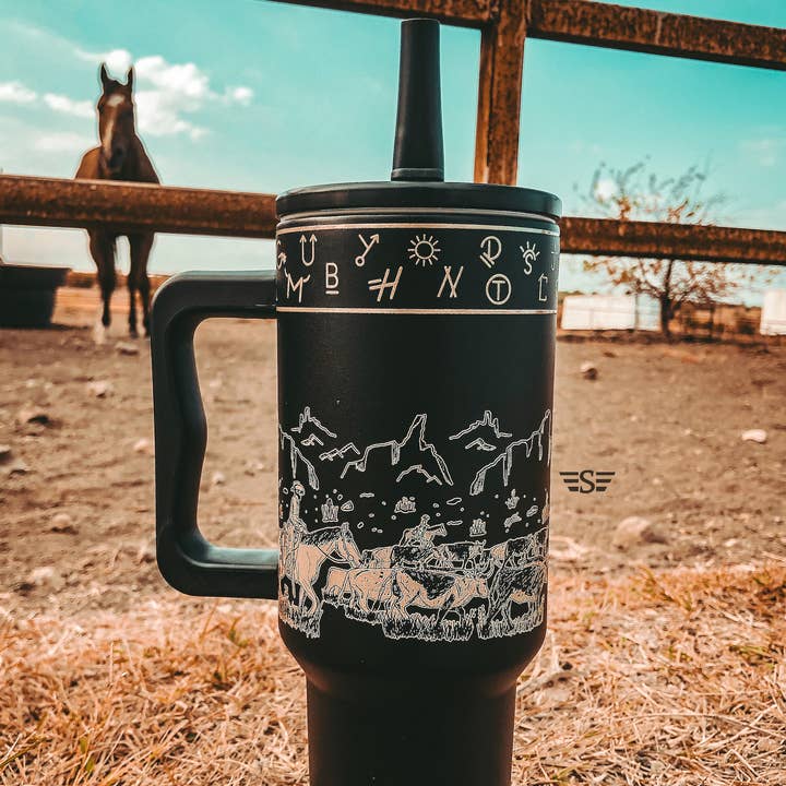 Flying S Company - Wholesale Insulated Mug/Tumbler - Cattle Drive 40oz Tumbler7