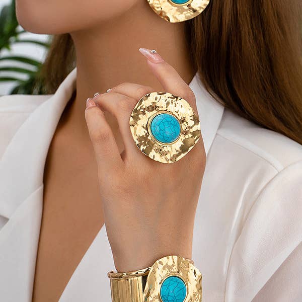 Bracelet en forme de fleur Accessoires Boucles d'oreilles pendantes Bagues Accessoires pour la vente par Sheer Trend