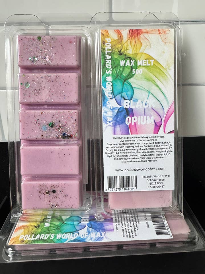 Black Opium-50g Wax Melt Snapbar for wholesale by Pollard’s World of Wax