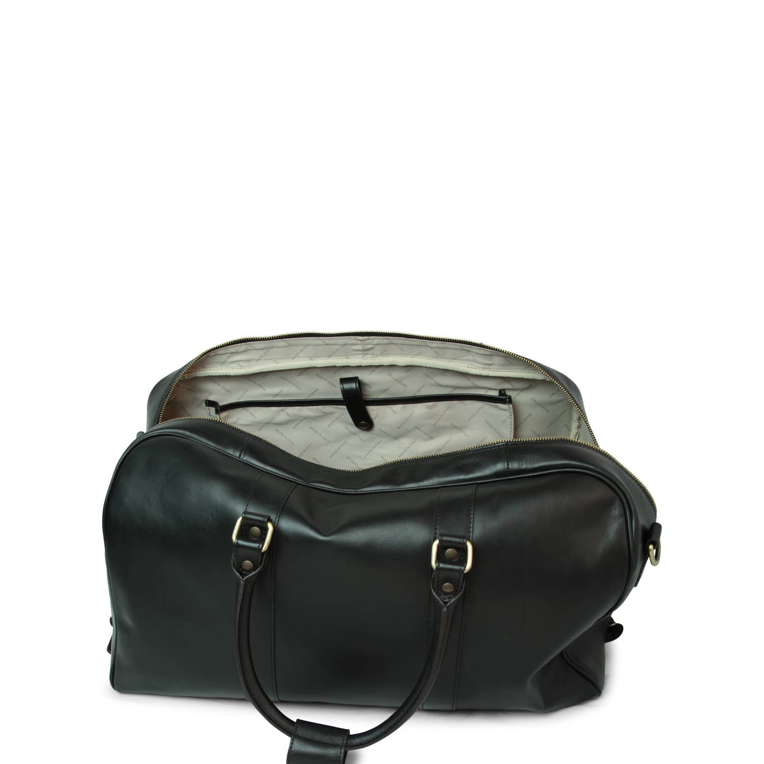 Old Angler Firenze - Wholesale Weekender Bag - Unisex - Borsone da viaggio grande in pelle di vitello-Nero7