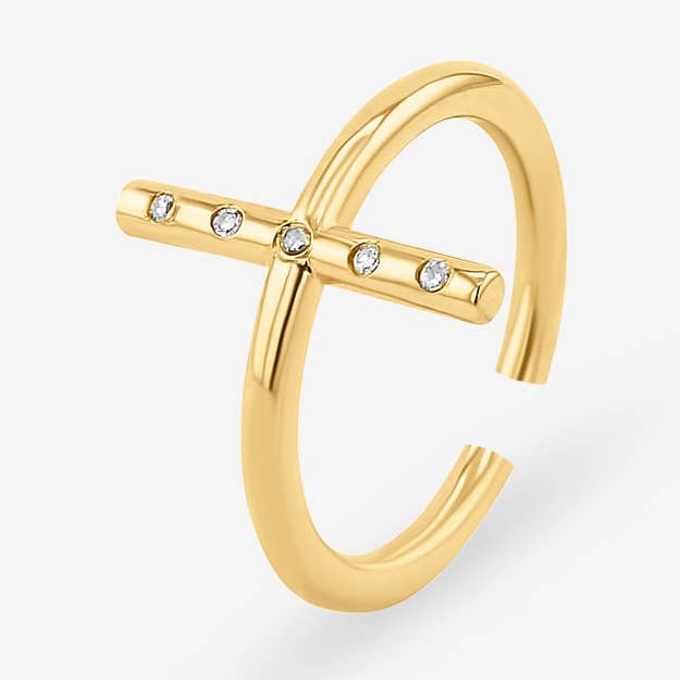 Anel Axis com diamantes para mulher por atacado de Singula