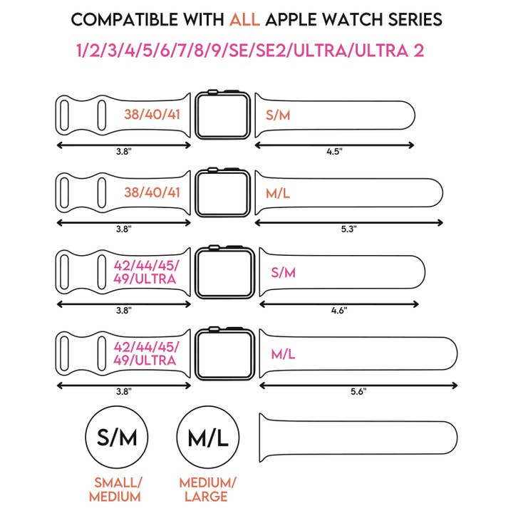 The Printed Llama – wholesale Watch band/strap – Women's – Fireworks Watch Band for Apple Watch Series 1-9, SE, Ultra