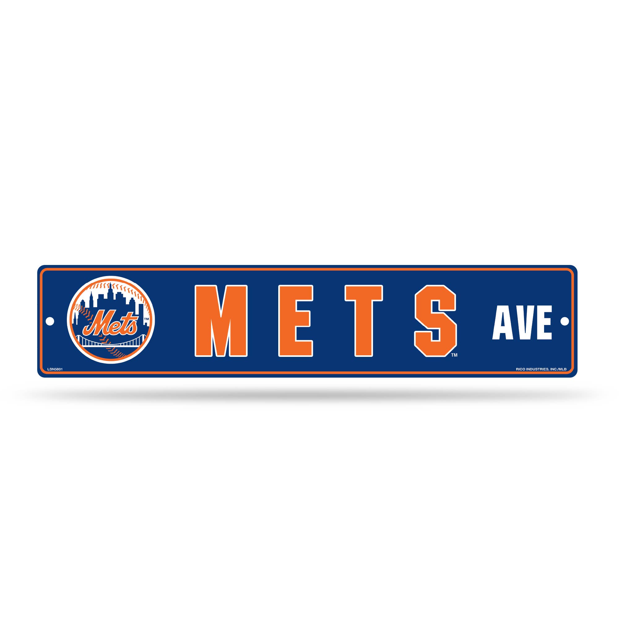 Majestic Sports – wholesale Skylt – MLB New York Mets 5 ”x 24 ”gatuskylt0