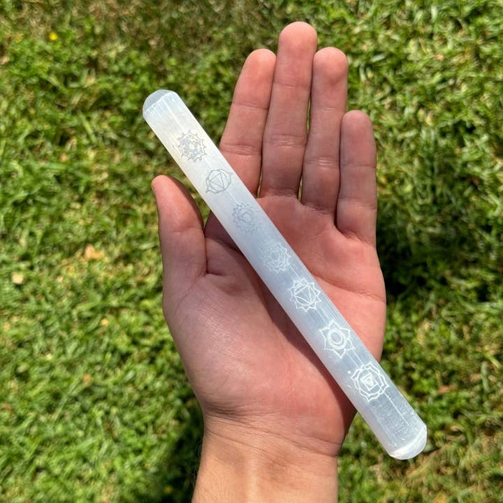 Earths Elements Wholesale - Wholesale Spiritual Stone/Crystal - Selenite - Chakra Massage Wand1