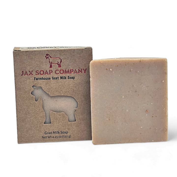 Vanilla Oatmeal Scrub Signature Bar Soap for wholesale by Jax Soap Company