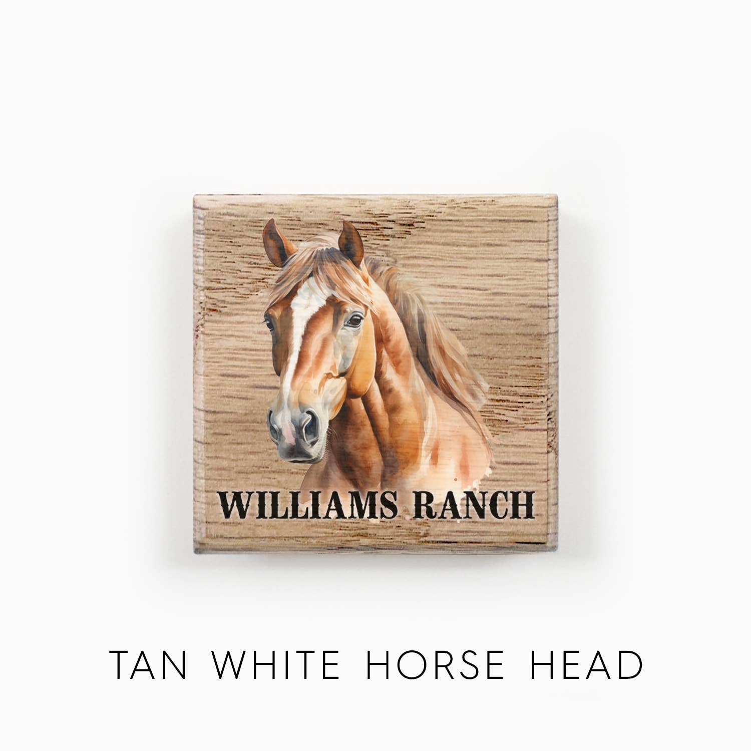 Hangout Home - Vendita all'ingrosso Calamite - Calamite per Frigorifero in Legno con Cavallo ad Acquerello Personalizzato7