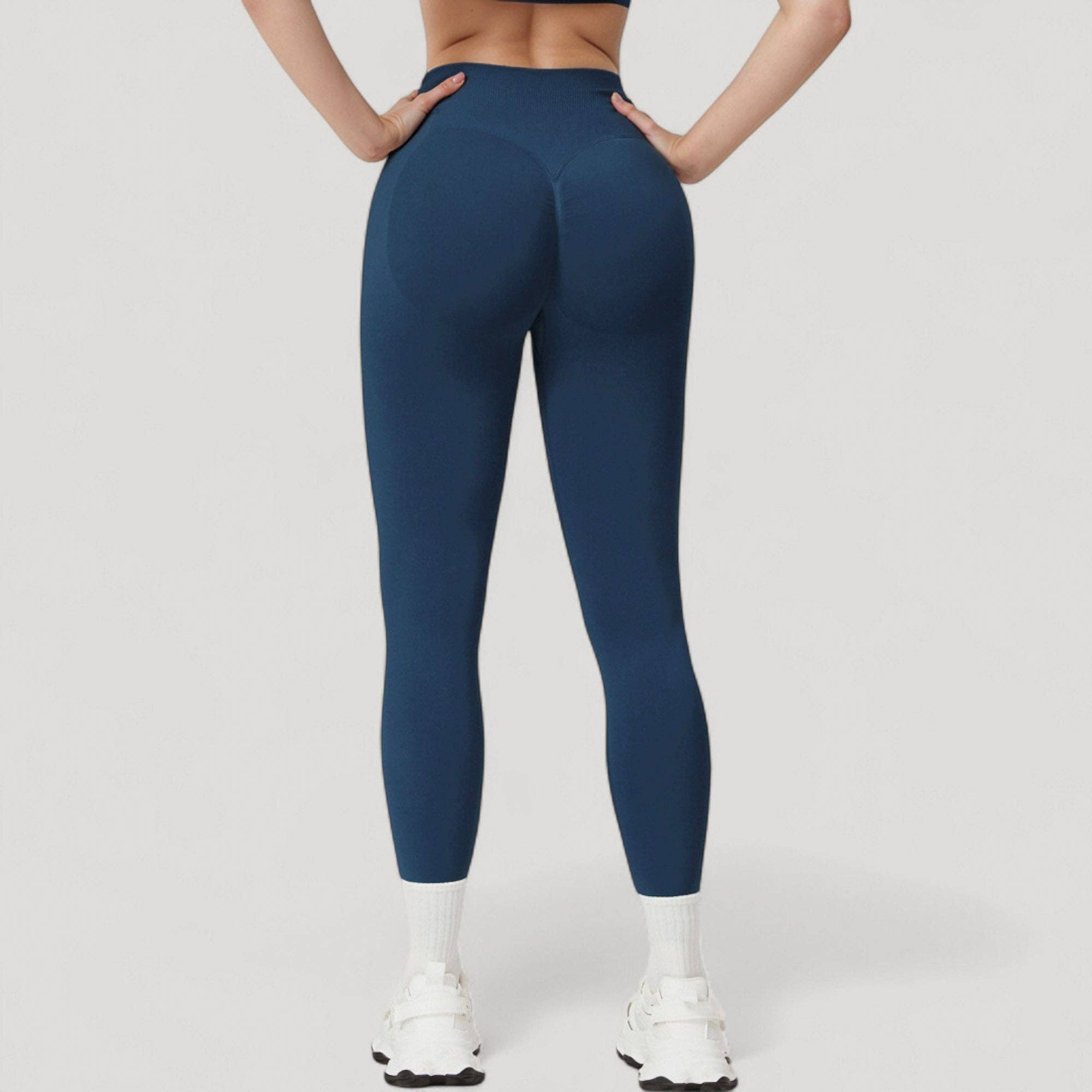 Active by Anna-Kaci – wholesale Athletic/lounge leggings – Women's – Seamless High Waist Compression Leggings with Sculpting Back18