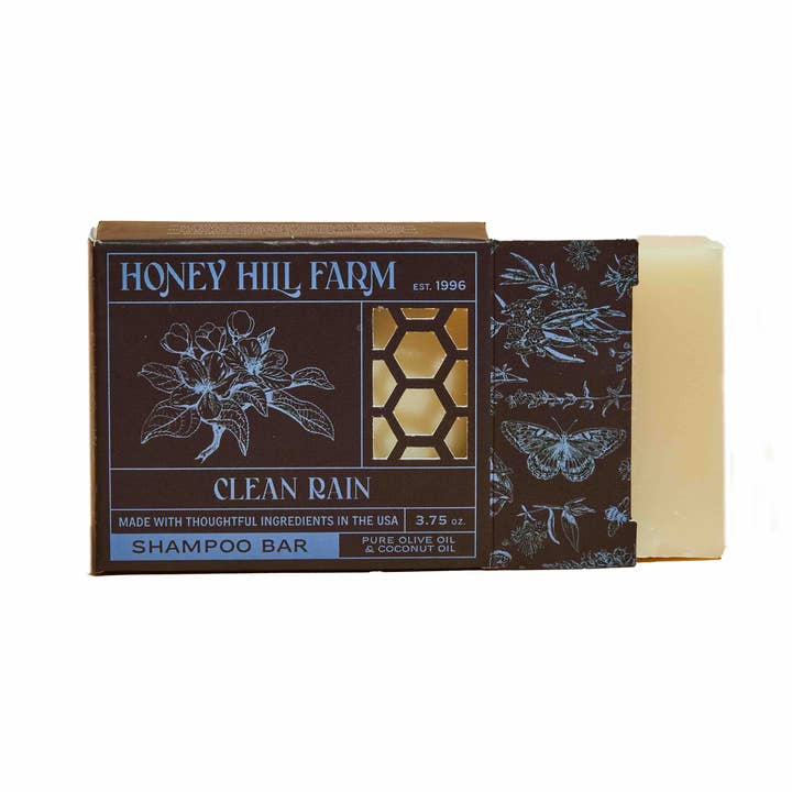 Shampoo Bar - Clean Rain 3.75 Oz for wholesale by Honey Hill Farm
