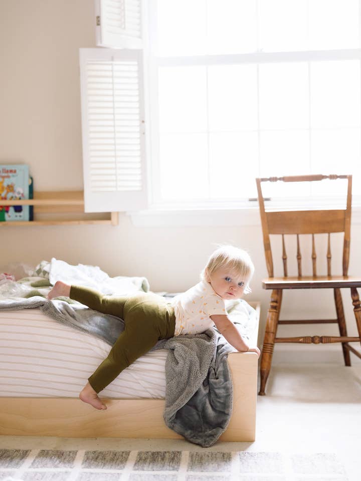 Green Legging Pants, Baby + Toddler + Kids for wholesale by Polished Prints