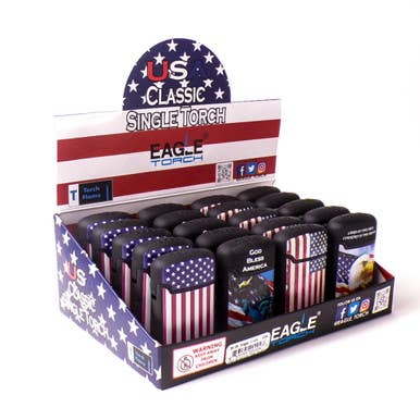 Mid America - Wholesale Lighter - Eagle Torch USA Classic Torch Lighter (20ct Display)