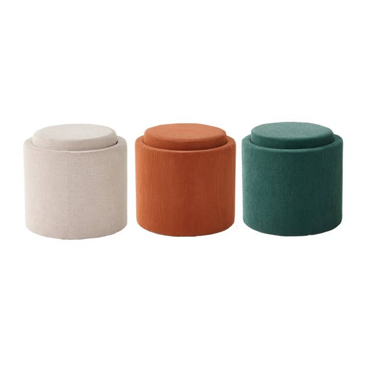 Acacia Home - Wholesale Ottoman - Set of 3 Flip Top Tray Storage Ottoman