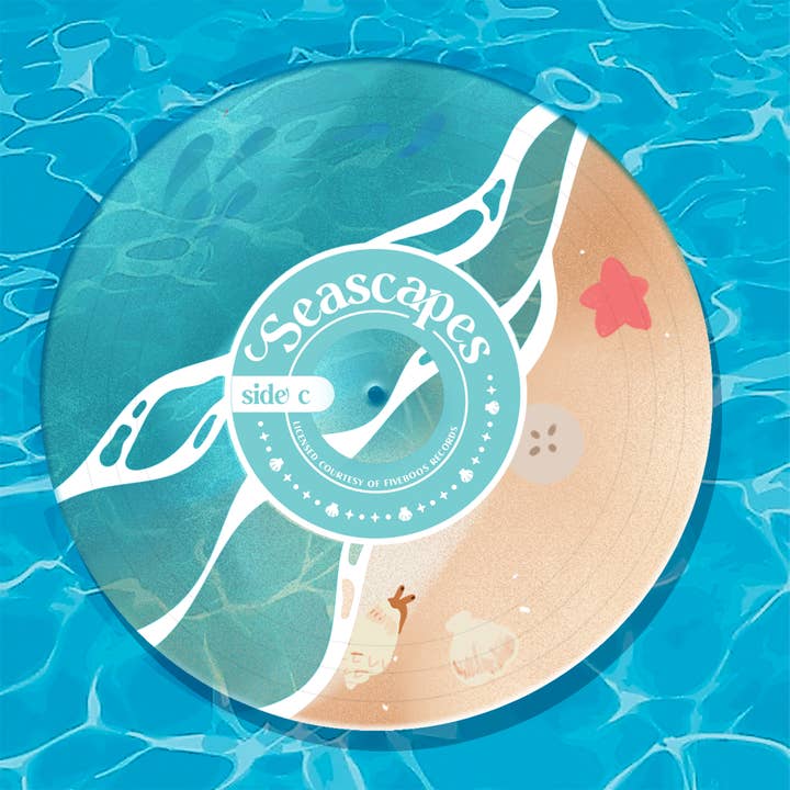 Fiveboos Inc - Wholesale Coasters - Seascapes Record Coaster1