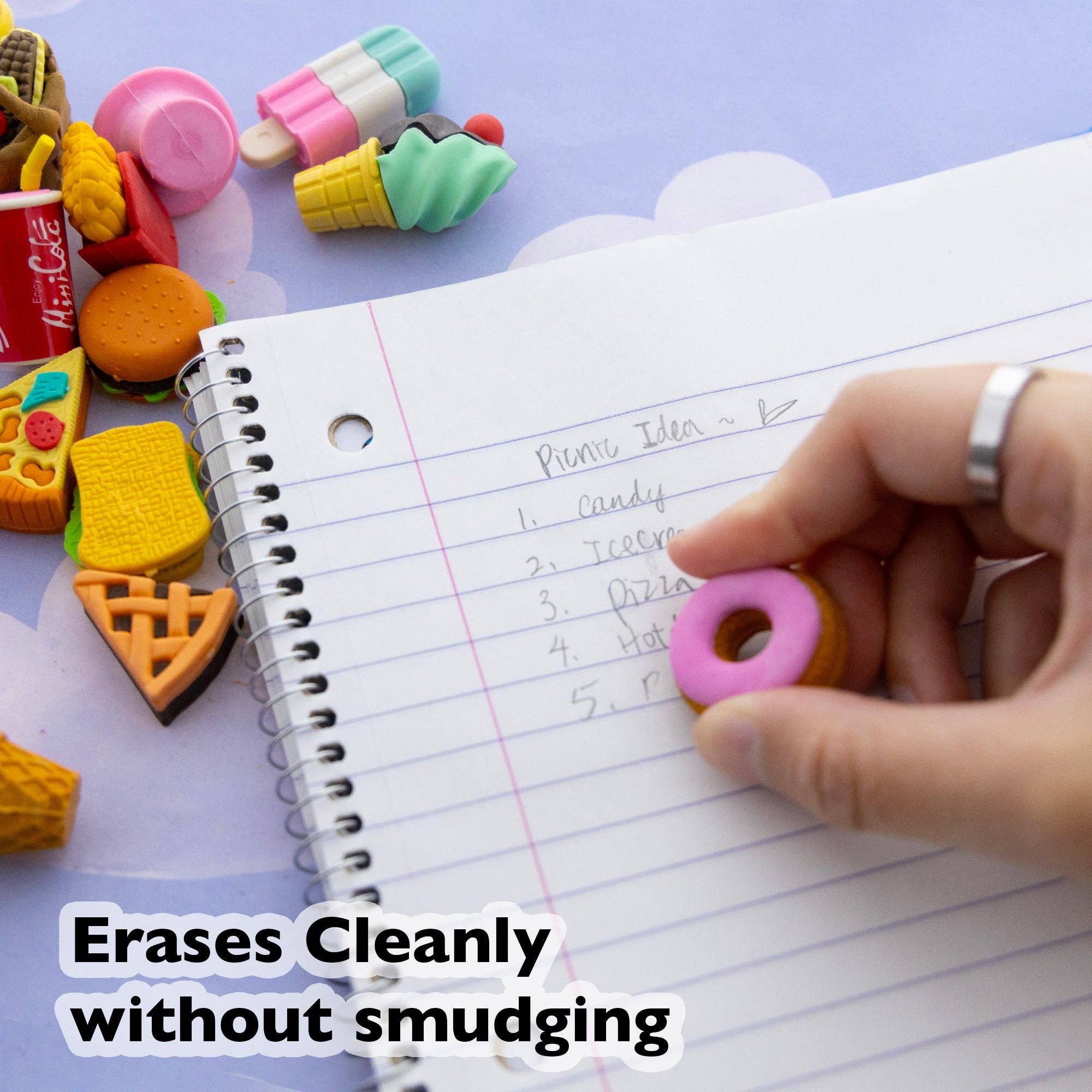 Luna Office Supply -  Everyday Essential – Großhandel Radiergummis – Snack Shop 3D-Radiergummisets3