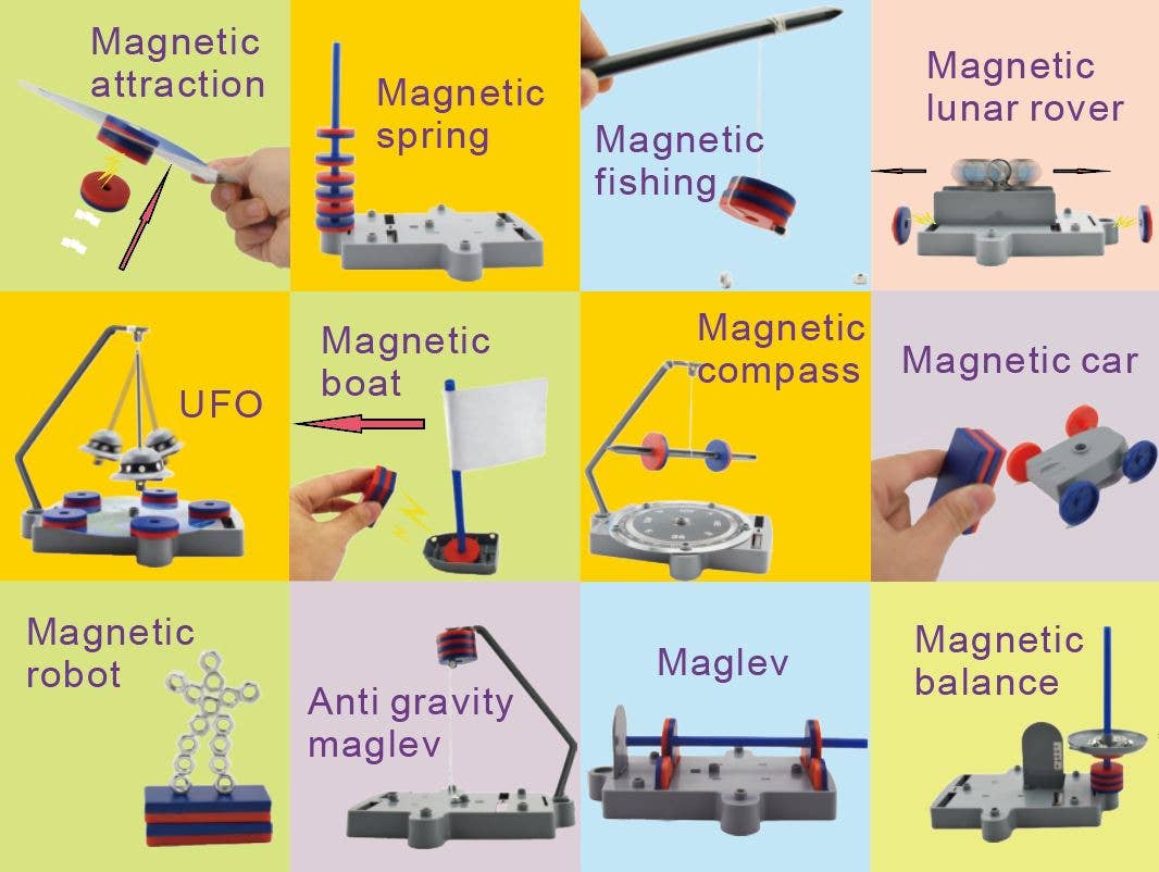 TOYS SERVICE, SL. -ANDREU TOYS- - Wholesale Art Set - Kids & Baby - 12-IN-1 MAGNETIC SCIENCE1