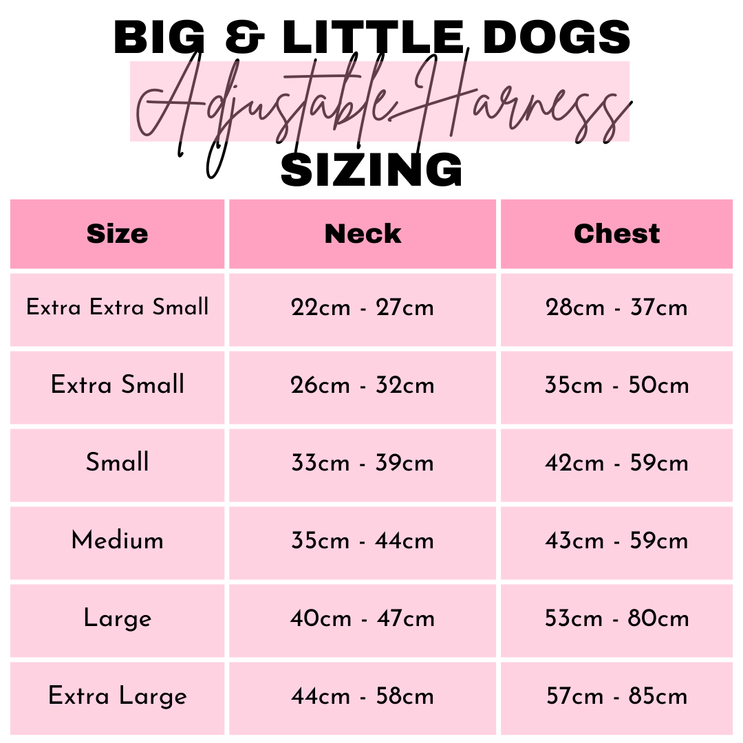 Big and Little Dogs - Wholesale Pet Harness - Dog - ADJUSTABLE DOG HARNESS: Dashie Lovers1