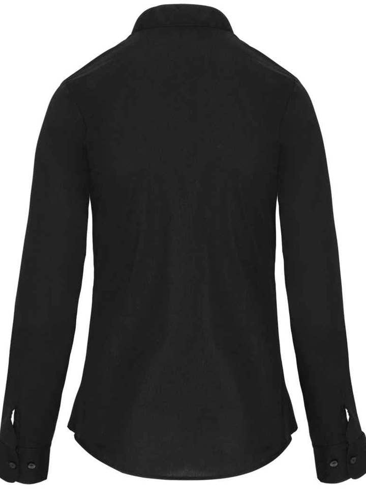 Pierre Francis – wholesale Buttoned-down shirt – Women's – Kariban - Ladies Long Sleeve Mandarin Collar Shirt