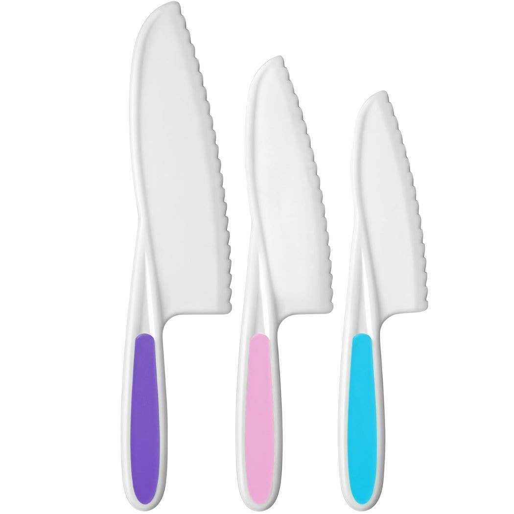 Zulay Kitchen - Wholesale Knife Set - Safety Knife Set for Kids - 3 Piece11