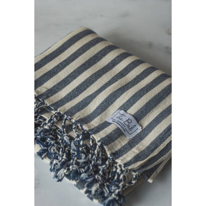 The Bali Market - Wholesale Bath Towel - Vertical Stripe Turkish Towel / Throw