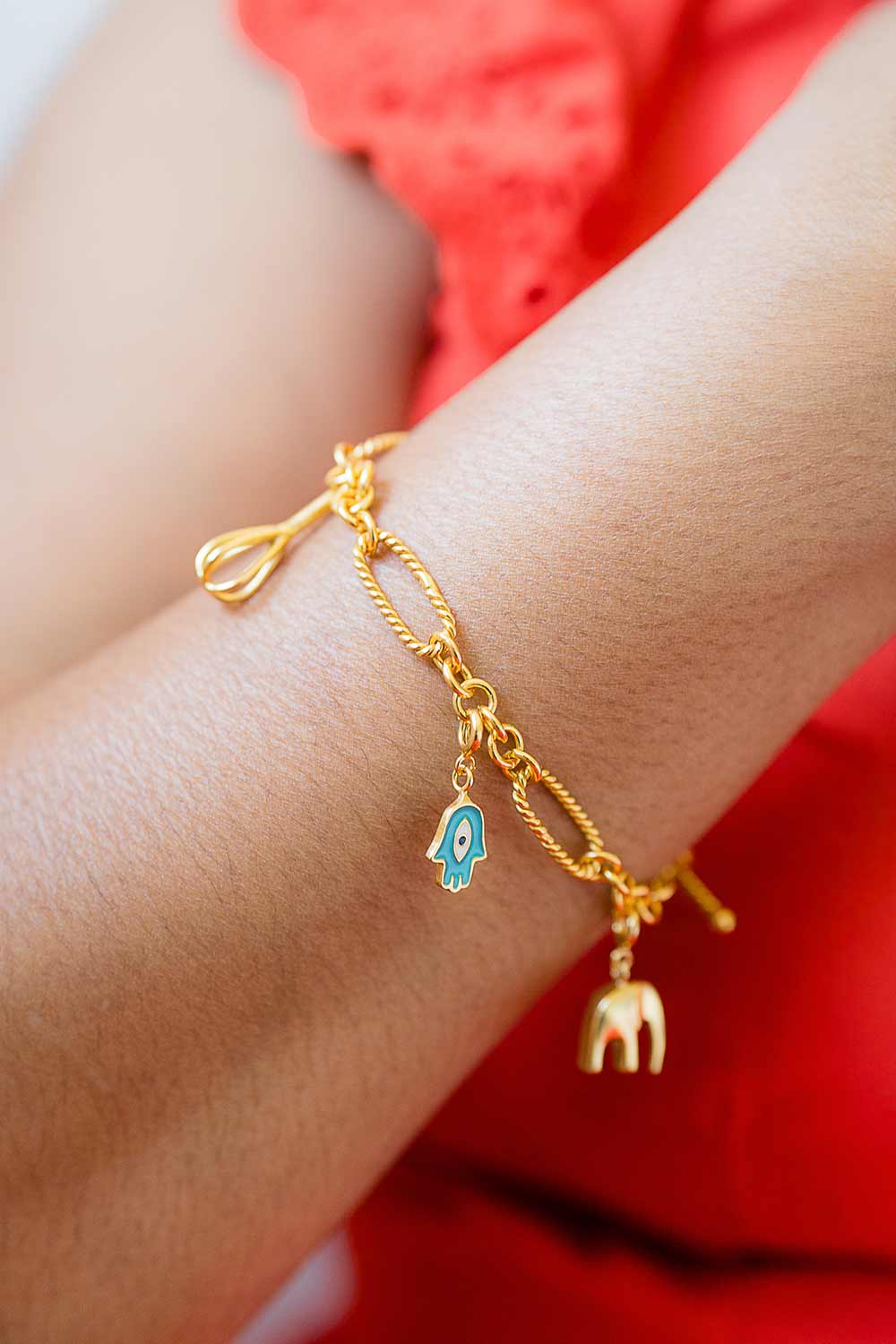 Maujh - Vendita all'ingrosso Braccialetto con ciondolo/pendente - Braccialetto con Ciondoli Legati per Sempre0