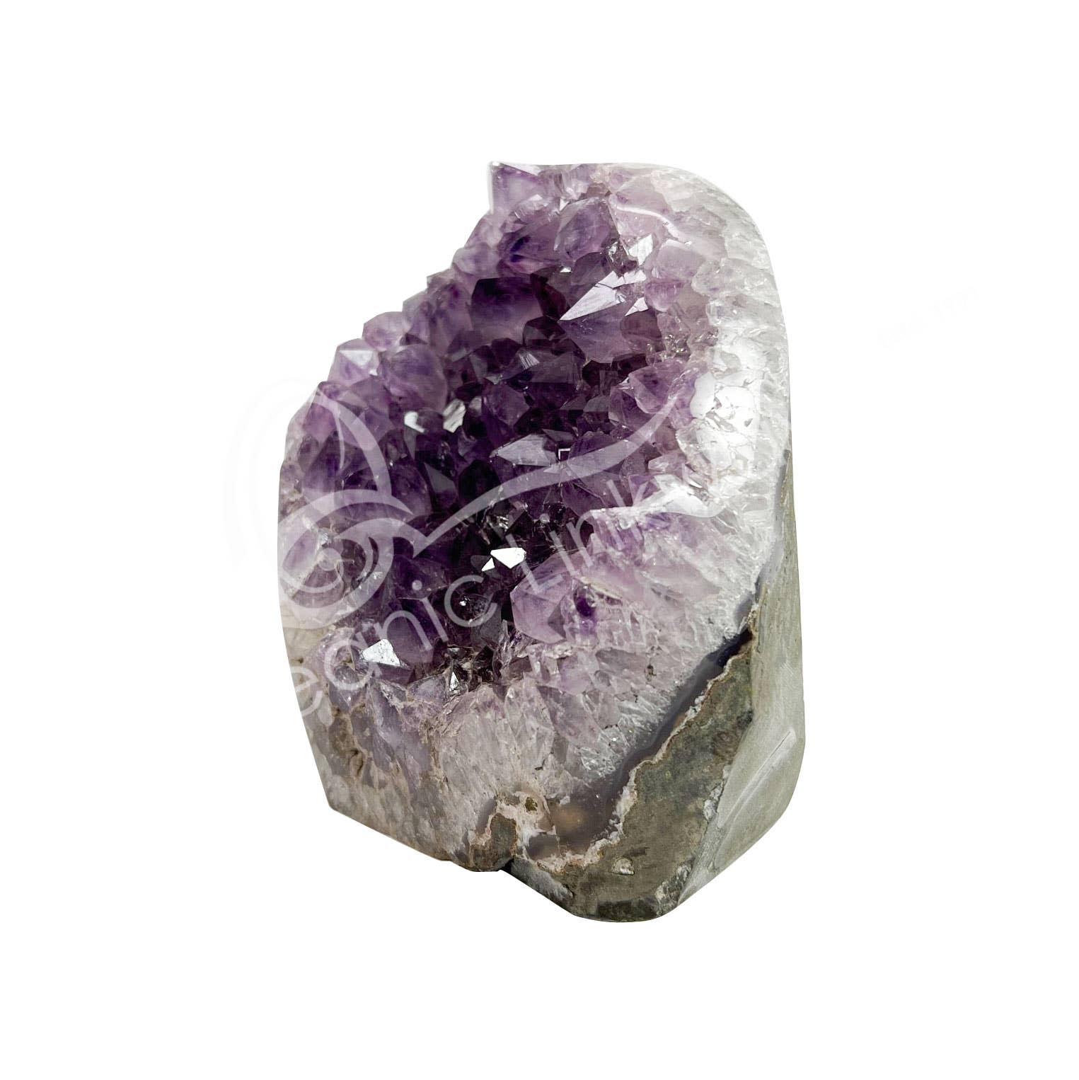 Oceanic Linkways Inc - Wholesale Spiritual stone/crystal - GEODE - AMETHYST D CUT BASE POLISHED 3-7"L (KG)1