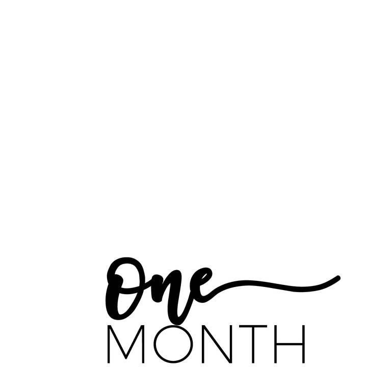 Black & White Baby Milestone Card Set for wholesale by Paperclip & Co