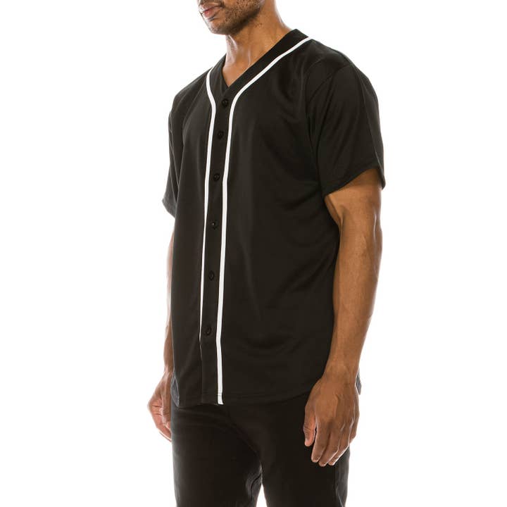 Victorious - Wholesale Button Down Shirt - Men's - BJ42 BASEBALL JERSEY (OPEN PACK)1