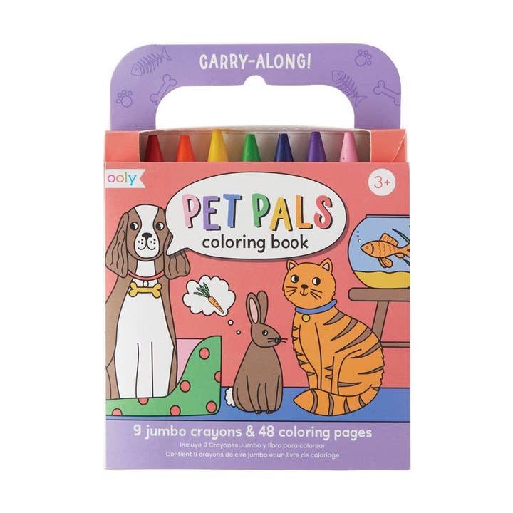 Ensemble à emporter : Livre de coloriage - Amis des animaux (ensemble de 10 pièces) pour la vente par OOLY