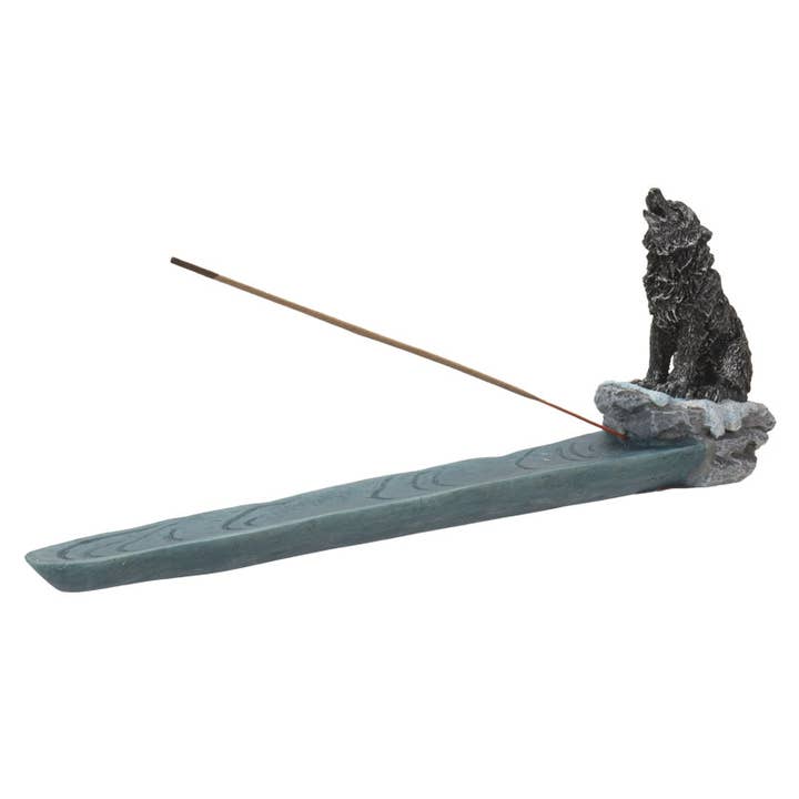 Pacific Trading – wholesale Incense holder – 15117 Grey Wolf Incense Burner