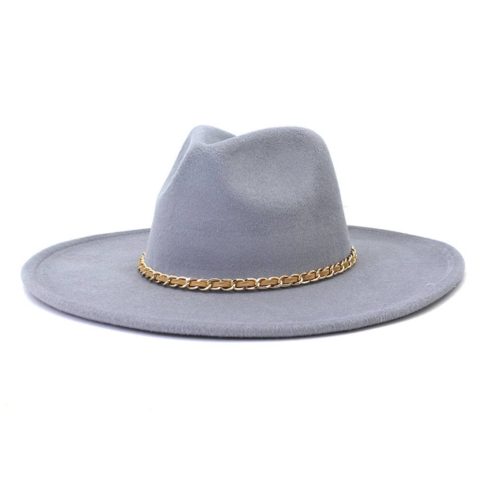 Suzie Q USA - Wholesale Fedora - Women's - Camel Chain Big Brim Peach Heart Top Hat10