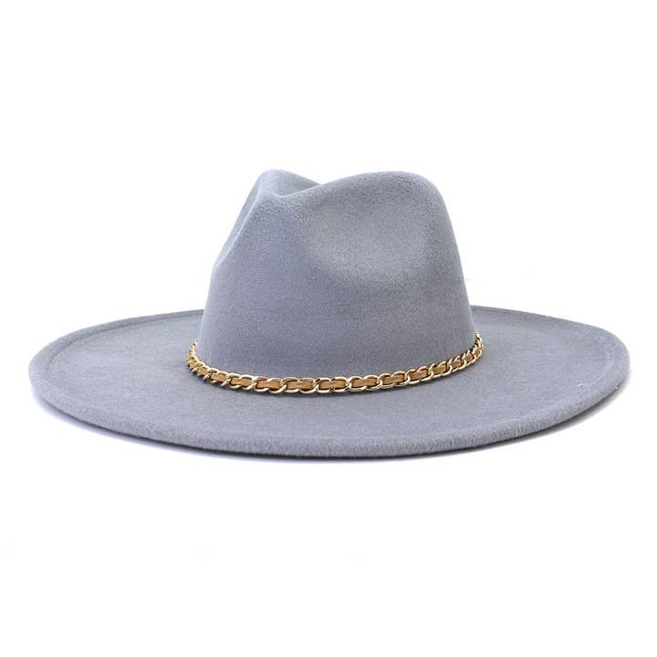 Suzie Q USA - Wholesale Fedora - Women's - Camel Chain Big Brim Peach Heart Top Hat10